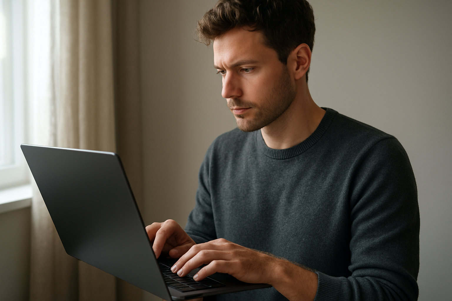 A modern red light therapy panel illuminating a person's face and shoulder, showcasing the glowing light on skin.